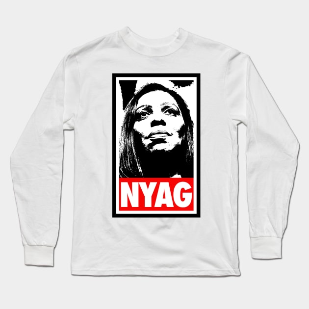 Letitia James - Tish James - NYAG Long Sleeve T-Shirt by Tainted